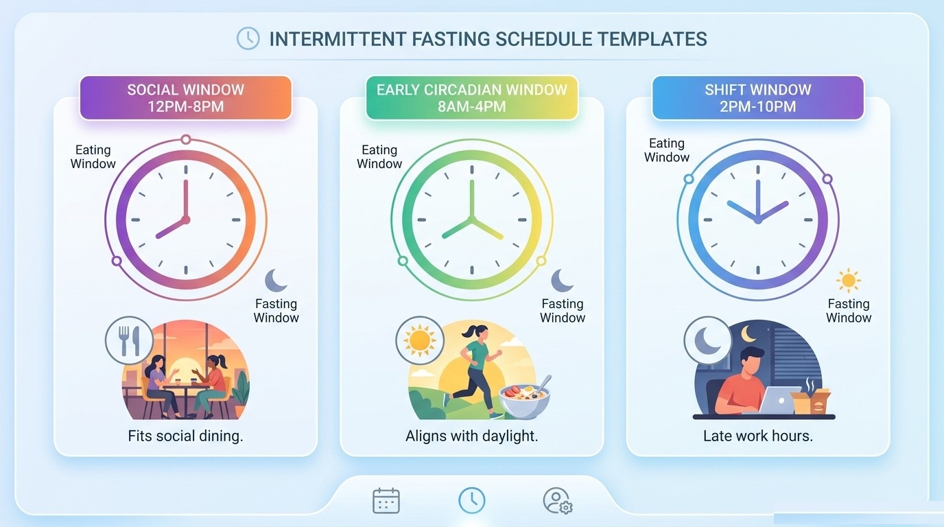Intermittent Fasting Schedule Templates Comparison
